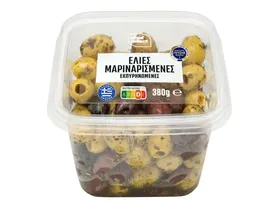Ελιές μιξ πράσινες και Καλαμών 380 g