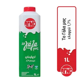 ΑΓΝΟ Γάλα Αγελάδος Το Γάλα μας Ελαφρύ 1lt