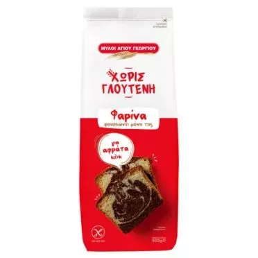 ΜΥΛΟΙ ΑΓΙΟΥ ΓΕΩΡΓΙΟΥ ΦΑΡΙΝΑ ΧΩΡΙΣ ΓΛΟΥΤΕΝΗ 500G