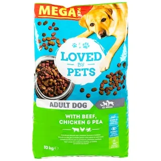 LOVED BY PETS Σκυλοτροφή Βοδινό Κοτόπουλο Αρακά 10kg