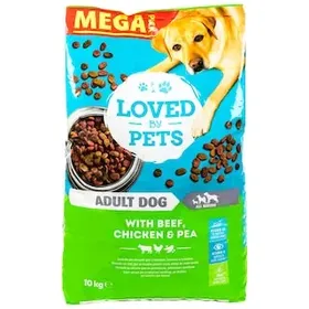 LOVED BY PETS Σκυλοτροφή Βοδινό Κοτόπουλο Αρακά 10kg