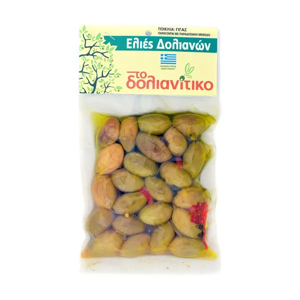 Ελιές Πράσινες ΤΟ ΔΟΛΙΑΝΙΤΙΚΟ Γίγας 250g