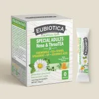 Ευεργετικό Ρόφημα Throat & Nose Tea σε υγρή μορφή EUBIOTICA 20 τμχ