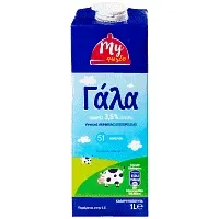 My Gusto Γάλα Υψηλής Θερμικής Επεξεργασίας 3,5% Λιπαρά 1lt
