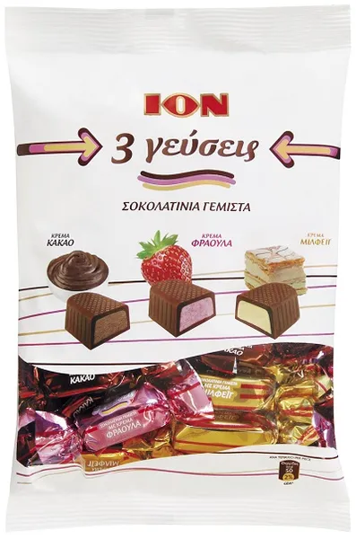 σοκολατάκια cherry, noisetta, τρεις γεύσεις, selection