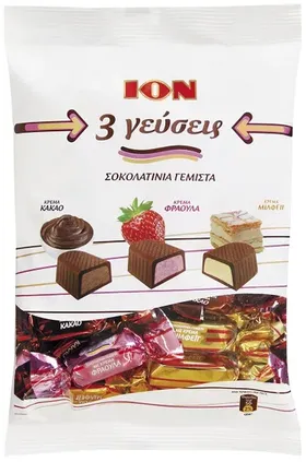 σοκολατάκια cherry, noisetta, τρεις γεύσεις, selection