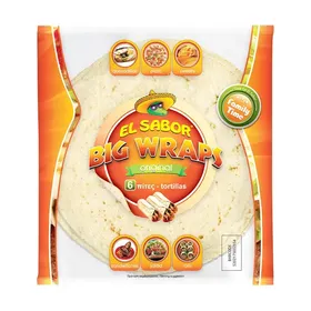 EL SABOR Original Big Wraps Πίτες Τορτίγιες 6τεμ 370g