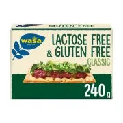 WASA Classic Φρυγανιές Vegan Χωρίς γλουτένη Χωρίς λακτόζη 240g