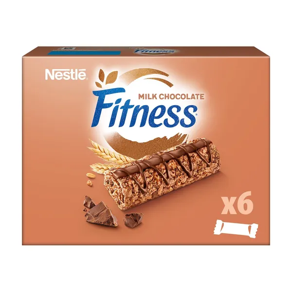 Fitness Μπάρες Δημητριακών με Σοκολάτα Γάλακτος 6x22,5g