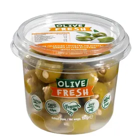 Olive Fresh Ελιές Πράσινες Γεμιστές Με Αμύγδαλο 150γρ.