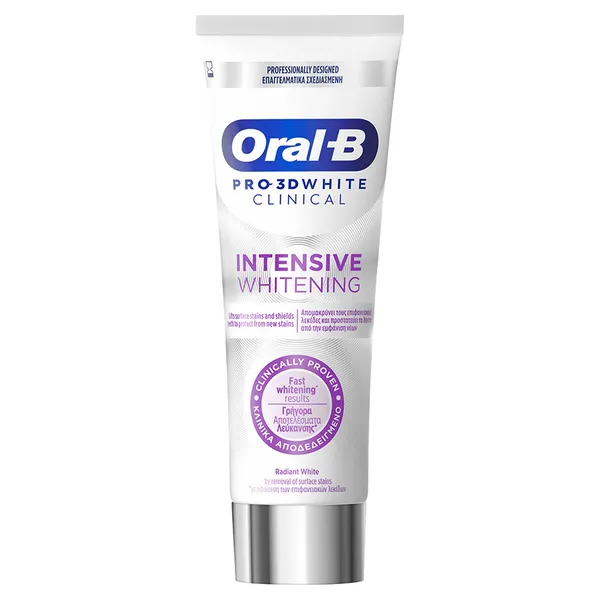 ORAL-B Pro 3D White Clinical Οδοντόκρεμα 75ml
