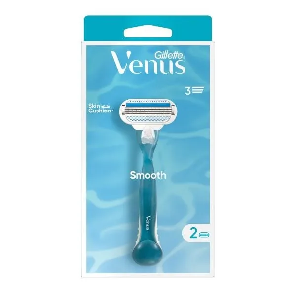 Gillette® Venus Smooth Γυναικεία Ξυριστική Μηχανή + 2 Αντ/κά