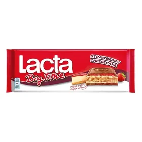 LACTA Σοκολάτα Big Time Cheesecake Φράουλα 300gr