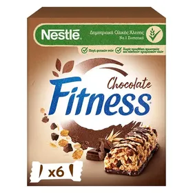 Nestle Fitness Μπάρες Δημητριακών Ολικής Άλεσης Με Σοκολάτα 6x23,5γρ.