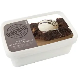 Homemade Παγωτό Με Brownies & Βανίλια 1200ml
