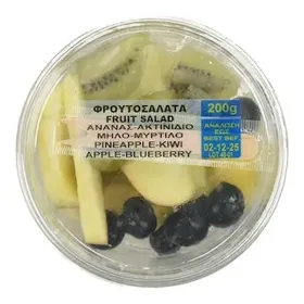 EXCLUSIVE AB Φρουτοσαλάτα Ανανάς Ακτινίδιο Μήλο Μύρτιλο 200g