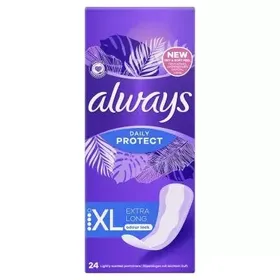 Σερβιετάκια Always Daily Protect Επιπλέον μήκος Κλείδωμα οσμών 24 Τμχ