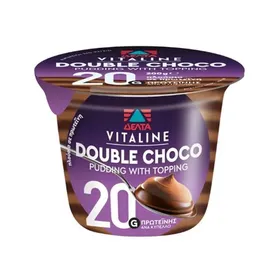 PROTEIN pudding βανίλια ή σοκολάτα ή double choco χ. γλουτένη χ. λακτόζη 200γρ.