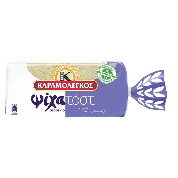 Ψωμί τοστ ψίχα ΚΑΡΑΜΟΛΕΓΚΟΣ σταρένιο ή σίκαλης 480gr