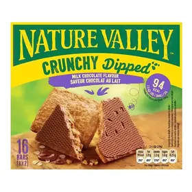 Crunchy Μπάρες Δημητριακών Dipped Με Σοκολάτα Γάλακτος 8 x 20 gr
