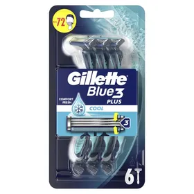 Ξυραφάκια Μίας Χρήσης Blue 3 Cool Gillette (6 τεμ)
