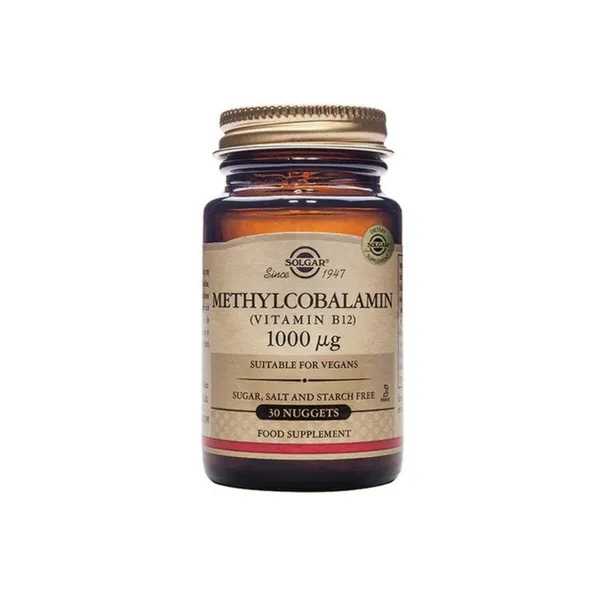 SOLGAR Methylcobalamin Vitamin B12 30 υπογλώσσια δισκία