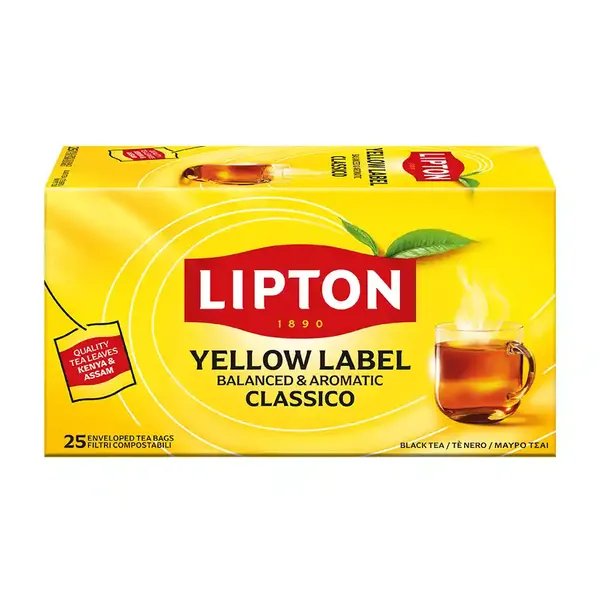 Lipton Yellow Label Μαύρο Τσάι 25x1,5γρ.
