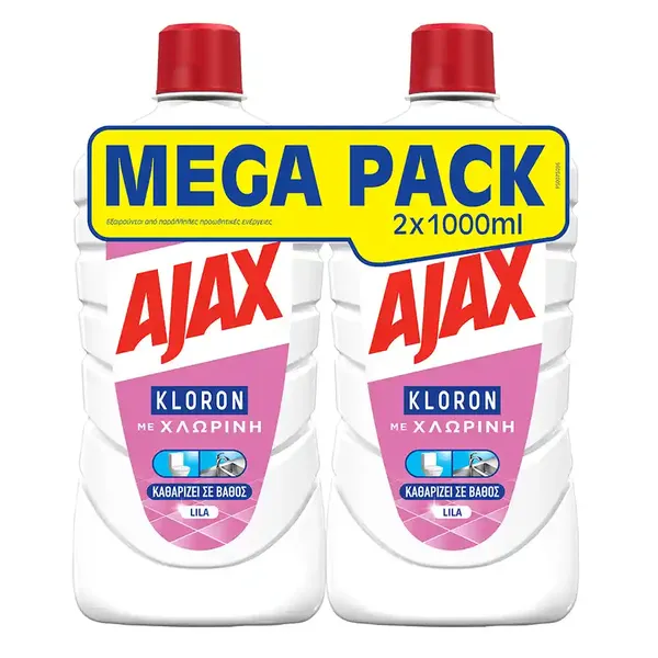 AJAX Καθαριστικό Πατώματος Kloron Lila 2x1lt