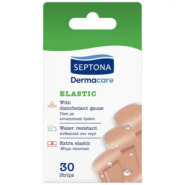 Septona Dermacare Επιθέματα Elastic Strips 30τεμ.