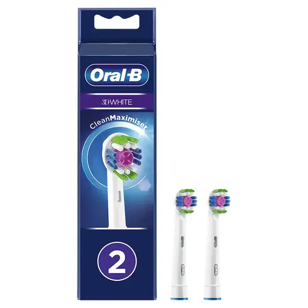 Oral-B 3D White Ανταλλακτικές Κεφαλές Ηλεκτρικής Οδοντόβουρτσας 2τεμ.