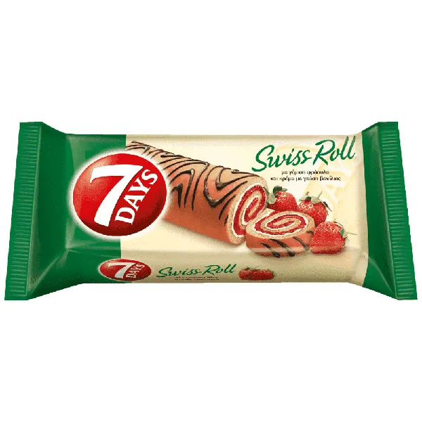 Swiss Roll 300γρ • βανίλια / κακάο / φράουλα