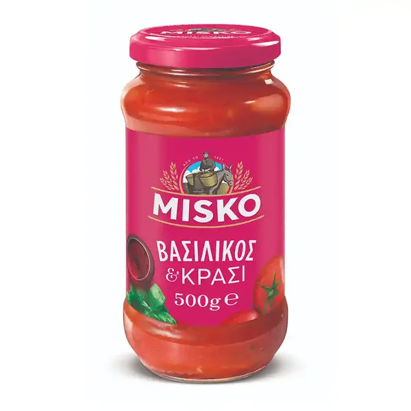Misko Σάλτσα Βασιλικός & Κρασί 500γρ.