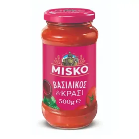 MISKO σάλτσα βασιλικός & κρασί 500g