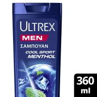 Αντιπιτυριδικό Σαμπουάν Cool Sport Menthol για Κάθε Τύπο Μαλλιών Ultrex 360ml