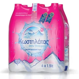 ΠΗΓΕΣ ΚΩΣΤΗΛΑΤΑΣ Φυσικό Μεταλλικό Νερό 6x1,5lt