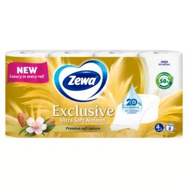 ZEWA EXCLUSIVE ALMOND MILK Ρ.ΥΓ. 7Χ8 4P