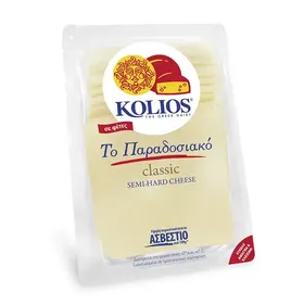 Κολιός Παραδοσιακό Ημίσκληρο Τυρί Σε Φέτες 180γρ.