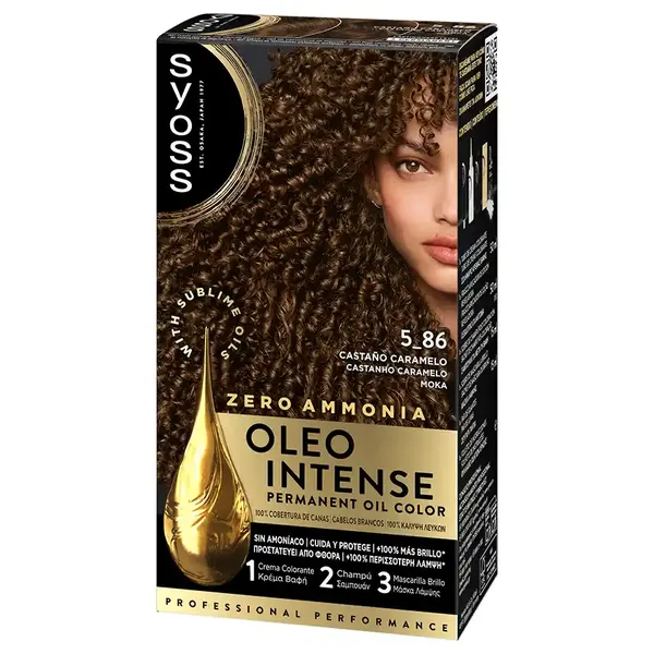 Syoss Oleo Intense Μόνιμη Κρέμα Βαφή Μαλλιών 5-86 Μόκα