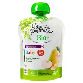 NATURES PROMISE BIO Φρουτοπουρές Bio Μήλο Μπανάνα Αχλάδι 90g
