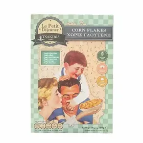 TSAKIRIS FAMILY Le Petit Dejeuner Corn Flakes Χωρίς γλουτένη Χωρίς λακτόζη 300g