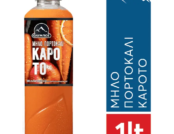 Χυμός μήλο - πορτοκάλι - καρότο 1λιτ