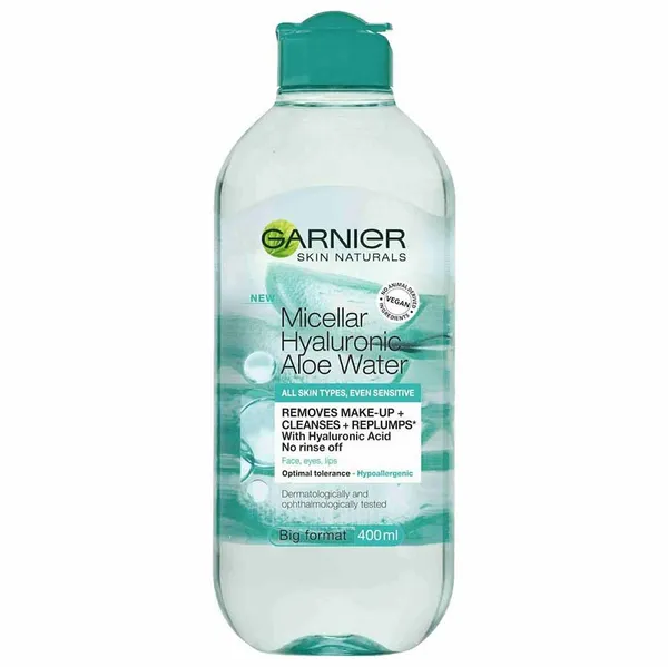 L'oreal Garnier Νερό Καθαρισμού Micellaire Hyaluronic Aloe Για Κάθε Τύπο Επιδερμίδας 400ml.
