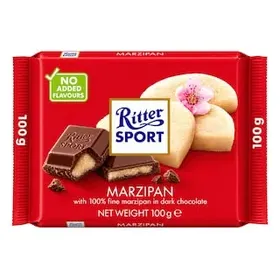 RITTER Μαύρη Σοκολάτα Marzipan Πάστα Αμυγδάλου 100g
