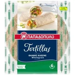 ΠΑΠΑΔΟΠΟΥΛΟΥ Πίτες Tortillas Ολικής Άλεσης 360g