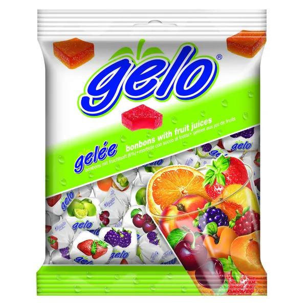 GELO Καραμέλες Ζελέ με Διάφορους Χυμούς Φρούτων 300gr