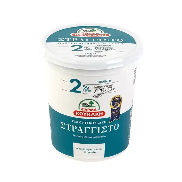 Γιαούρτι Στραγγιστό Ελληνικό 2% Λιπαρά 1kg