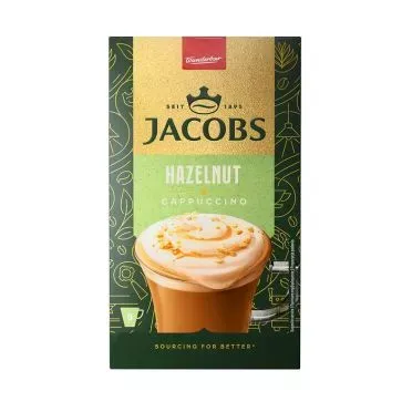 Στιγμιαίος καφές Cappuccino Φουντούκι Jacobs 8 τεμ