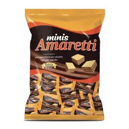Amaretti Minis Γκοφρετάκια με Κρέμα Κακάο 165g