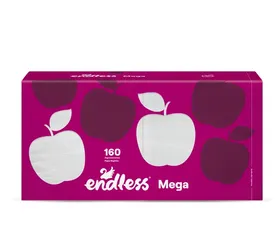 Χαρτοπετσέτες Mega Λευκές 33x33 Endless (160 τεμ)