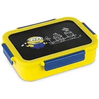 Minions Φαγητοδοχείο Κίτρινο-Μπλέ με Φιγούρα  1 τεμ.